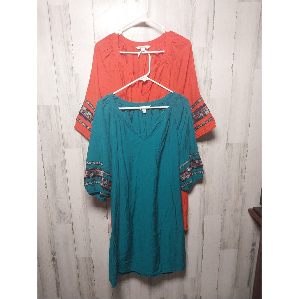 Pioneer Woman Boho Peasant Dress Lot Of 2 Large